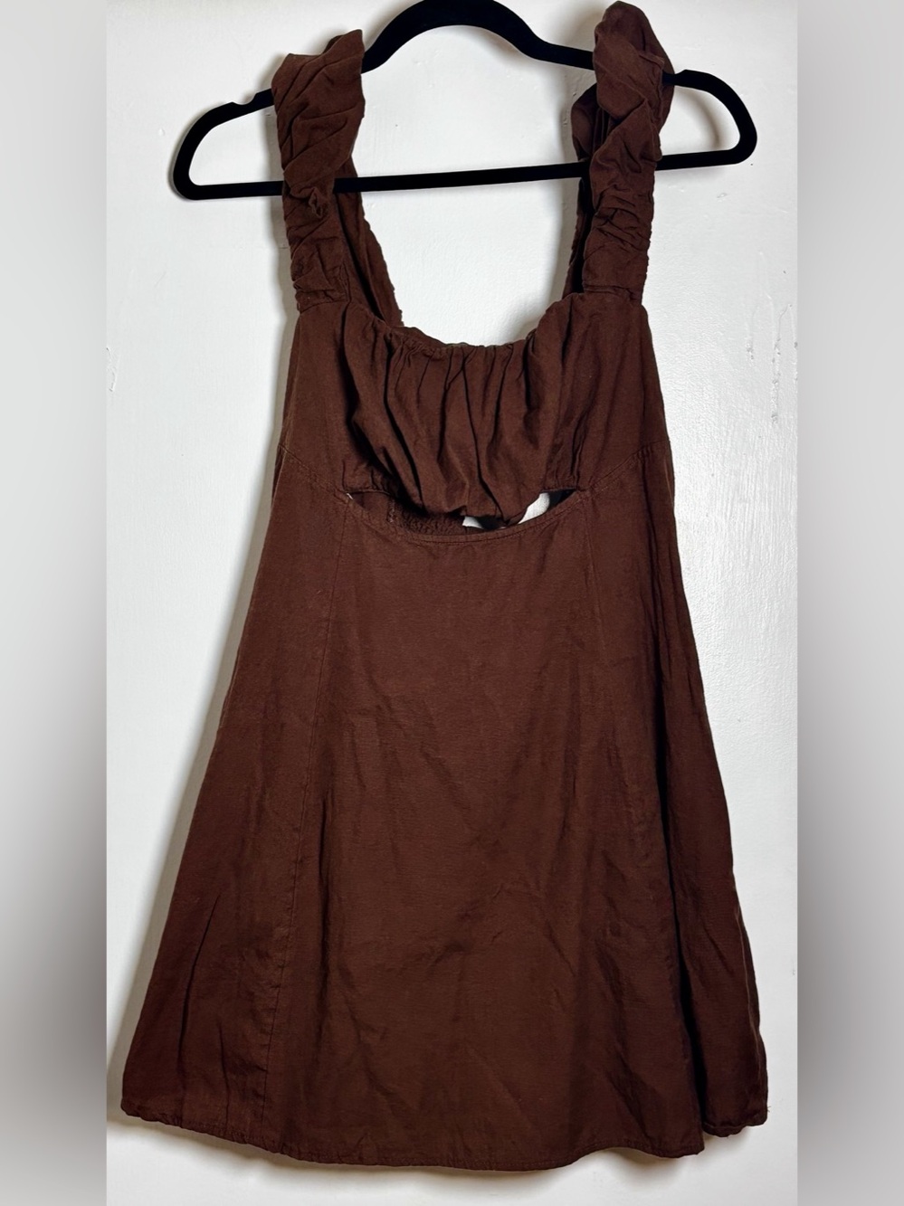 Free People Free-est Bom Bom Island Mini Dress Chocolate Love Size M